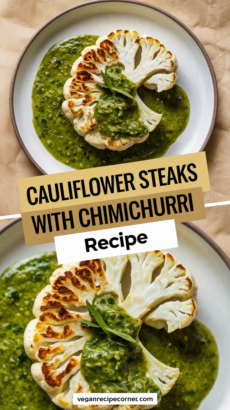 Cauliflower Steaks with Chimichurri Recipe Cauliflower Steaks with Chimichurri Recipe