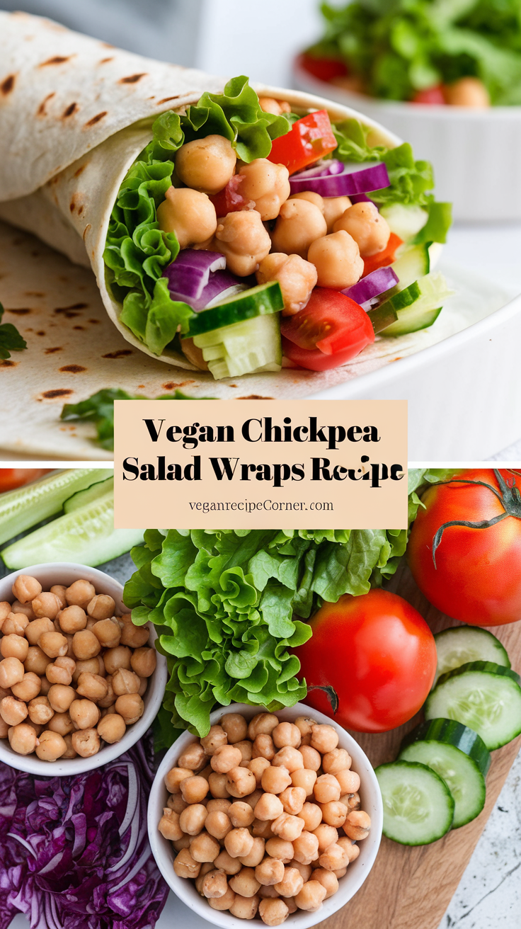 Chickpea Salad Wraps Recipe Chickpea Salad Wraps Recipe