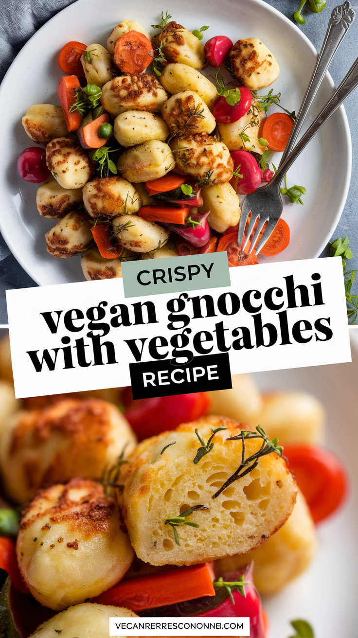 Crispy Vegan Gnocchi with Vegetables Recipe Crispy Vegan Gnocchi with Vegetables Recipe