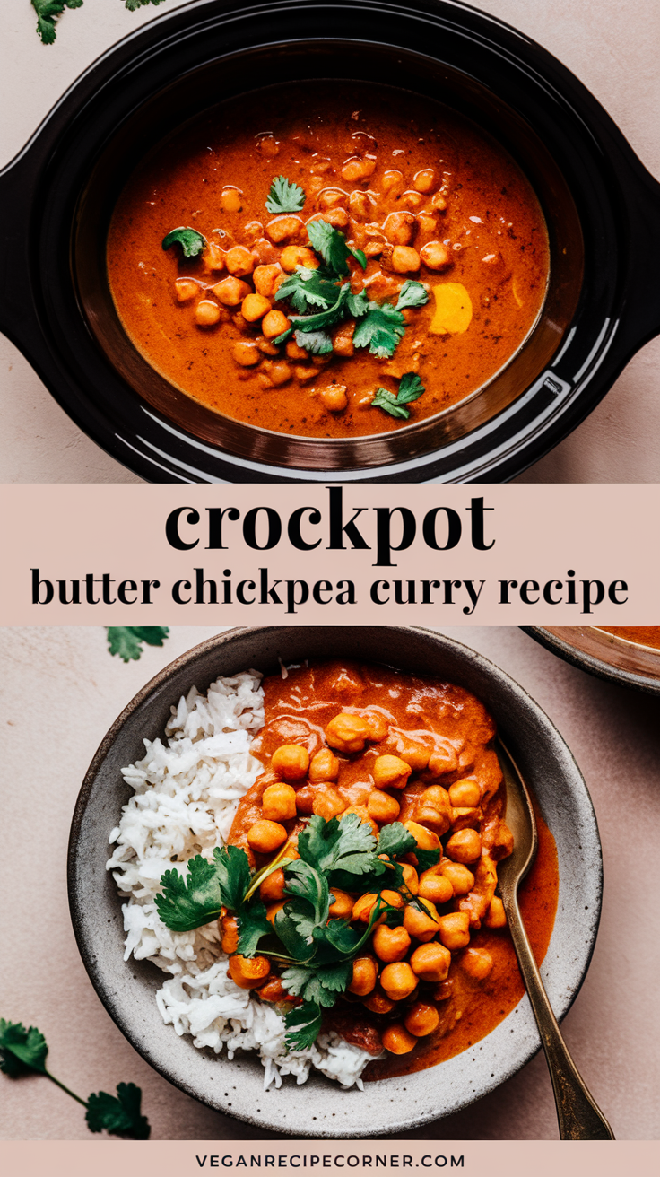 Crockpot Butter Chickpea Curry Recipe Crockpot Butter Chickpea Curry Recipe
