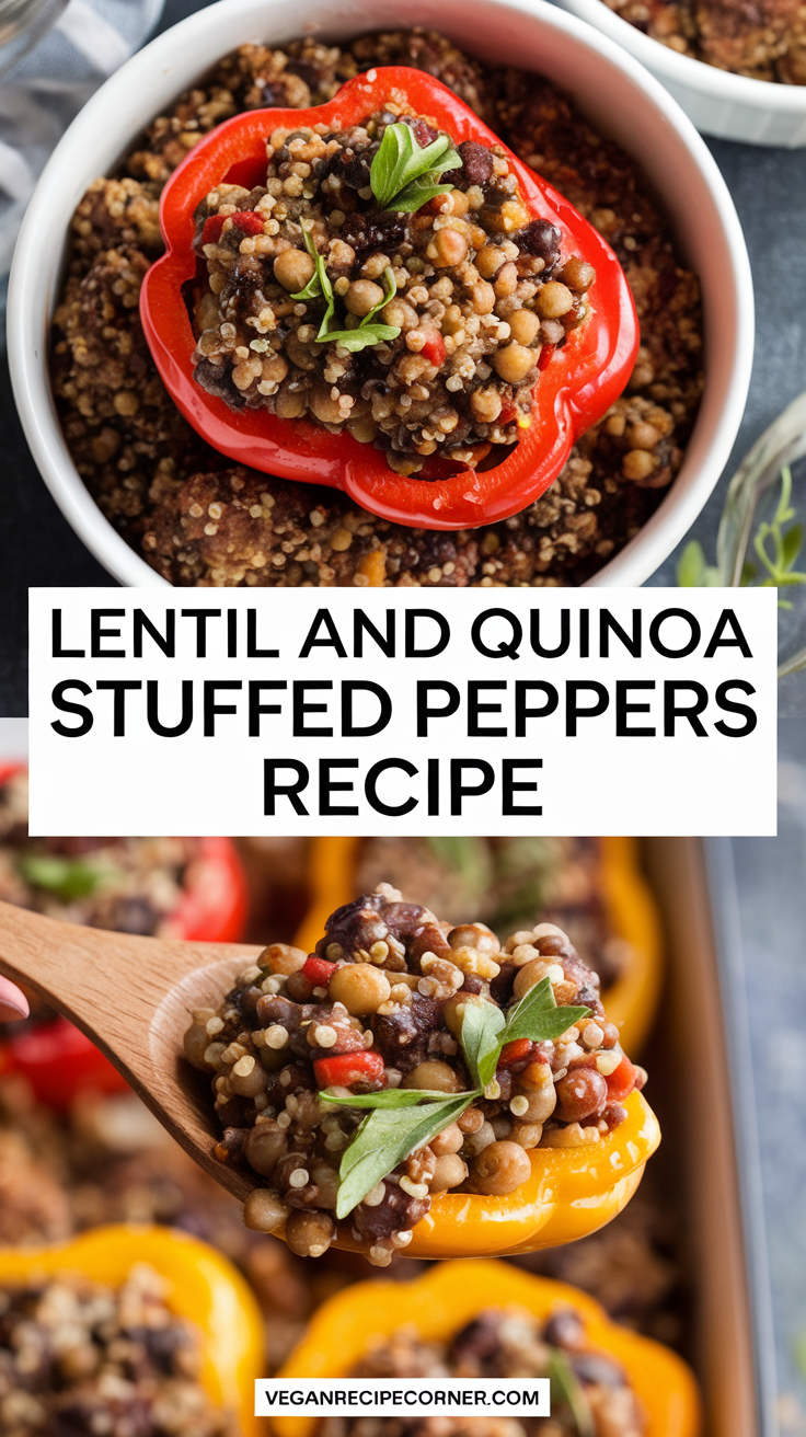 Lentil and Quinoa Stuffed Peppers Recipe Lentil and Quinoa Stuffed Peppers Recipe