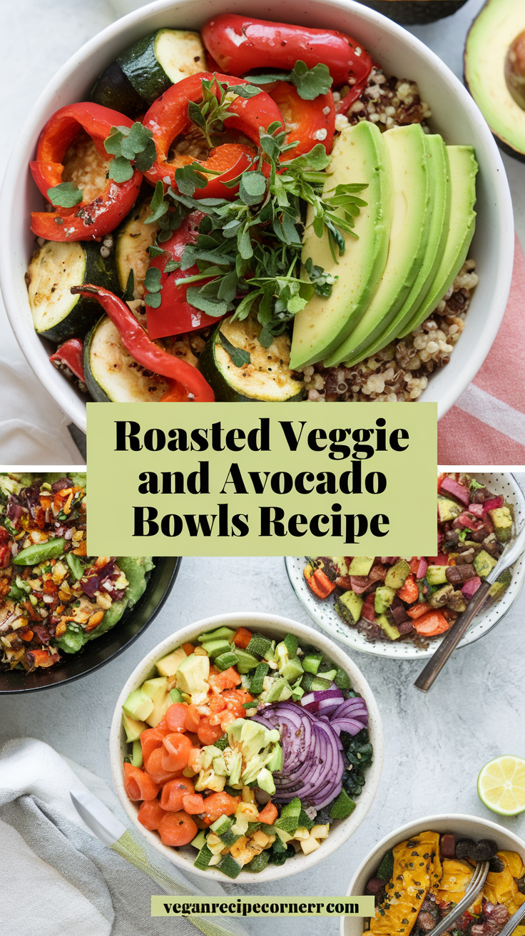 Roasted Veggie and Avocado Bowls Recipe Roasted Veggie and Avocado Bowls Recipe