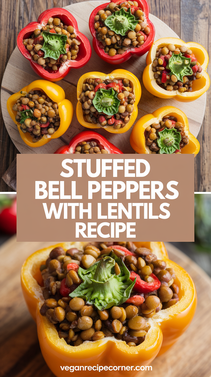 Stuffed Bell Peppers with Lentils Recipe Stuffed Bell Peppers with Lentils Recipe