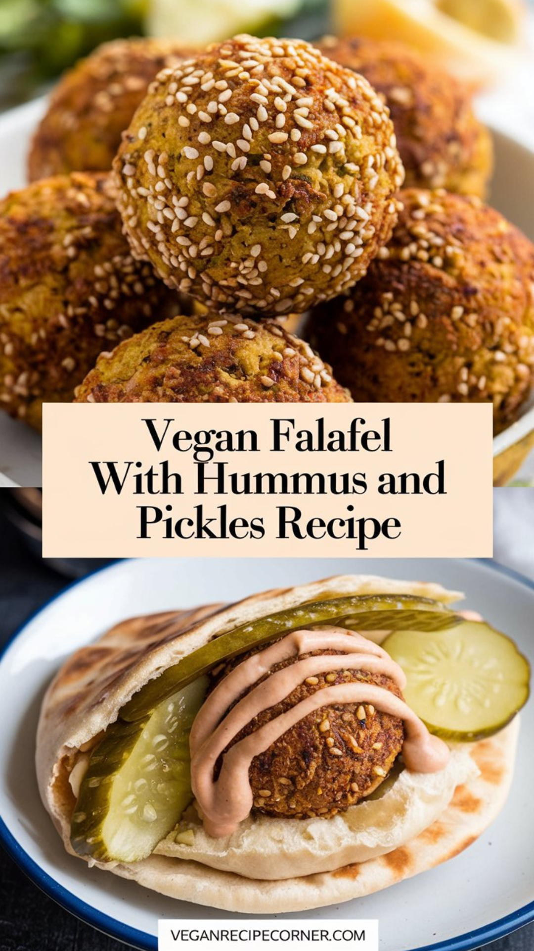 Vegan Falafel with Hummus and Pickles Recipe Vegan Falafel with Hummus and Pickles Recipe