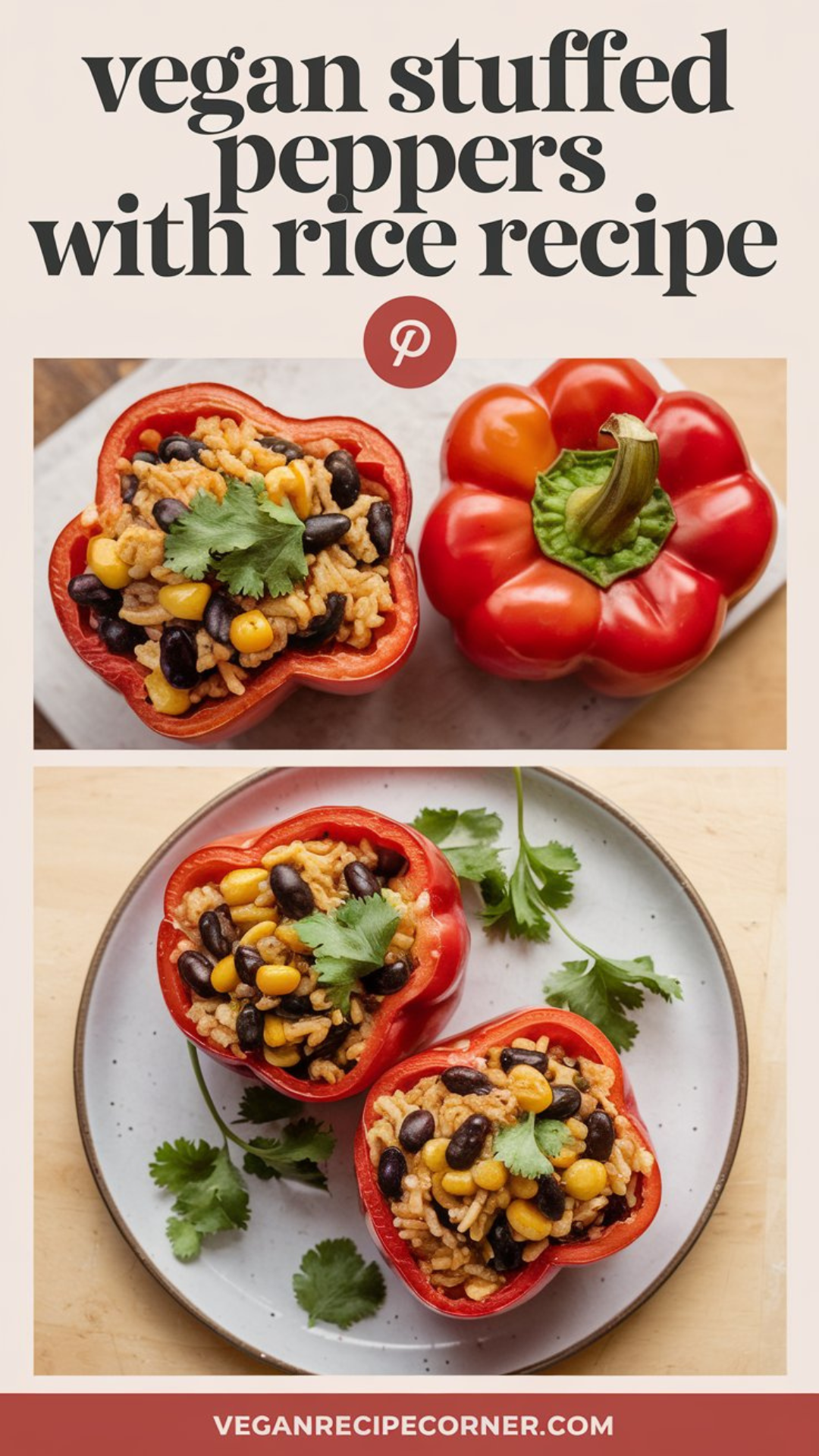 Vegan Stuffed Peppers with Rice Recipe Vegan Stuffed Peppers with Rice Recipe