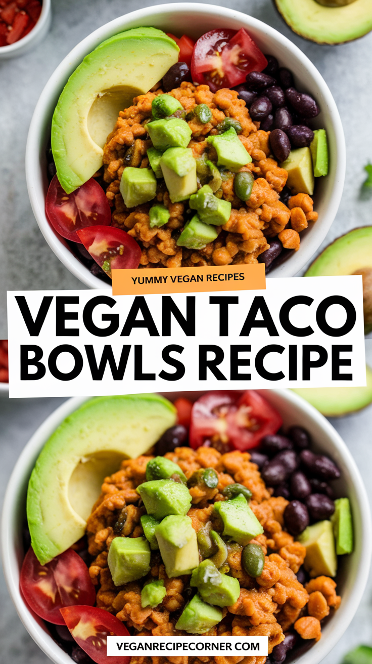 Vegan Taco Bowls Recipe Vegan Taco Bowls Recipe
